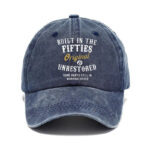 Washed Print Denim Baseball Cap Retro Versatile Soft Top Hat - View 1