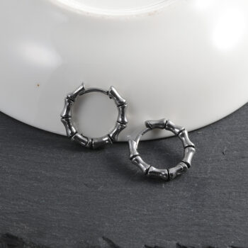 stainless steel earrings Creative Stainless Steel Bangle Earrings