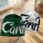 protecting hat Lettered Knitted Beanie Warm Ear-Protecting Hat For Men