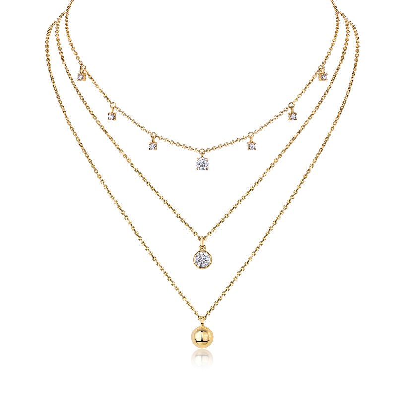 016110ef-f830-4019-a8d3-682377a04d2a 1-carat Luxury Fashion Minimalist Trend Jewelry Silver Pendant Necklace With Top-quality Moissanite, S925 Silver Electroplate