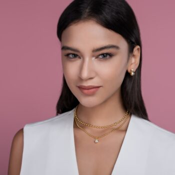 1-carat High-quality Morganite Gemstone-laden Luxurious And Fashionable Minimalist Trend Jewelry Silver Pendant Necklace With