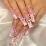 bowbowknot nail art,