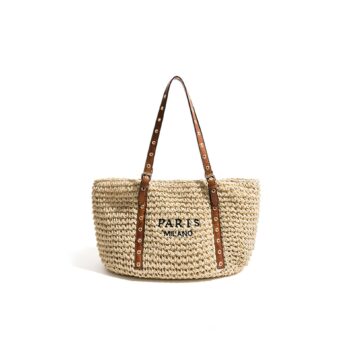 New Bohemian Style Minimalist Straw Bag For Beach And Seaside Vacations - View 1