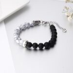 stainless steel bracelet Bracelet Punk Men Women Natural Tiger-shaped Stone Stainless Steel Bangle