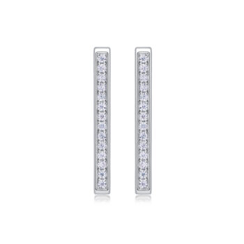 silver earrings - View 2