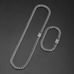 necklace Polished Titanium Steel Cuban Chain Necklace
