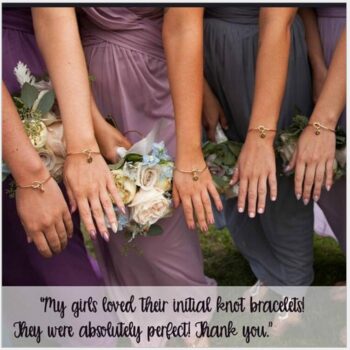 Alloy Love's Dead Knot Letter Bangle Bracelet - View 2