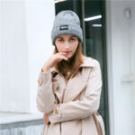 Reflective Beanie Hat Women Skullies Autumn Winter - View 1