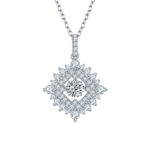 Set With Top-quality Moissanite, This Luxurious And Fashionable Light Luxury Trend Jewelry Necklace Pendant Is Made Of S925 S