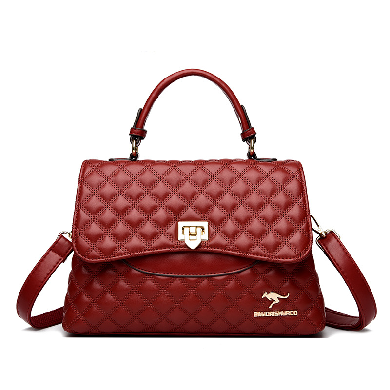 1437da84-a7d8-4ae1-bb0c-b43b7ba27531 Fashionable Versatile Diamond-quilted Crossbody Shoulder Bag - View 3