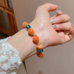 bracelet Boho Beaded Tassel Bracelet For Women Vintage Colorful Beads Chain Bracelet Alloy Resin Glass Bead Jewelry