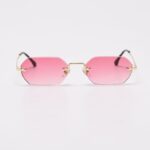 polygonal rimless sunglasses - View 1