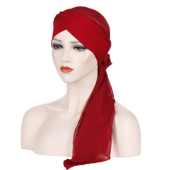 Turban Hat Hijab Cap Cancer Muslim Women Head-Scarf Wrap Beanie Bandana Flower Print - View 1