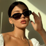 retro oval sunglasses - View 1