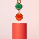 Colorful Round Coin Lip Necklace - View 1