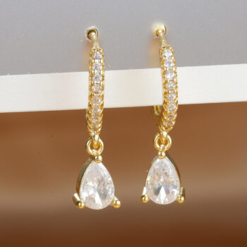 diamond earrings Luxurious High-end Diamond-studded Colorful Drop Earrings