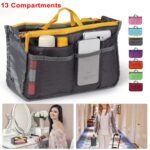Women Lady Travel Insert Handbag Organizer Makeup Bags Toiletry Purse Liner With Hand Strap - View 1