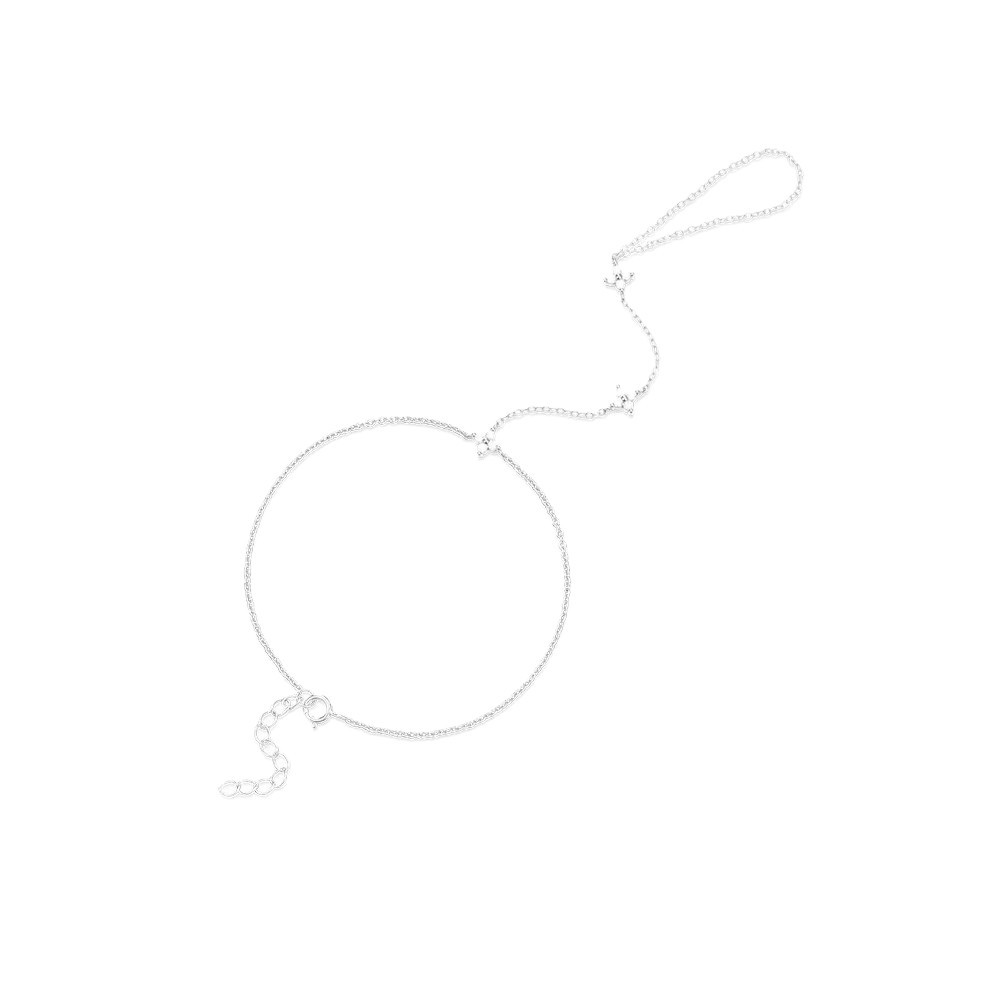 1964fa61-3fae-48ca-a19c-40260cbfaae2 Multi-layered Fashion Bracelet And Ring Chain Set - View 5