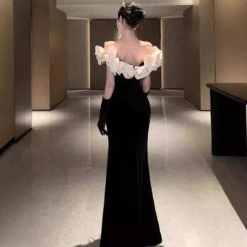 Long Mermaid Gown For Socialite Hosts - View 2