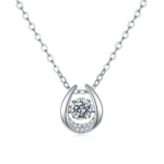 Set With Top-quality Moissanite, This Luxurious And Fashionable Light Luxury Trend Jewelry Necklace Pendant Is Made Of S925 S