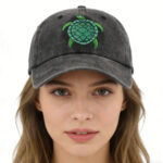 turtle hat 2pcs Sea Turtle Hat For Women Men, Funny Adjustable Embroidered Wild Animals Baseball Cap