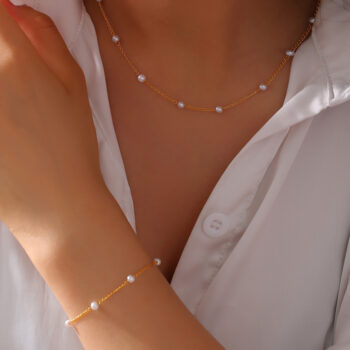 Womens Versatile Round Titanium Steel Bracelet That Wont Fade - View 1