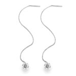 Top-quality Moissanite Luxury And Fashionable Light Luxury Jewelry Silver Stud Earrings S925 Silver Plated Platinum - View 1