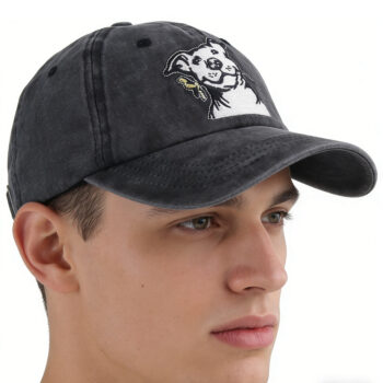 2pcs Dog Lover Gifts For Women Men, French Hat, Denim Adjustable Embroidered Dog Dad Baseball Cap - View 2