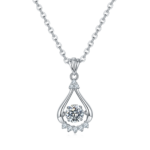 Set With Top-quality Moissanite, This Luxurious And Fashionable Light Luxury Trend Jewelry Necklace Pendant Is Made Of S925 S