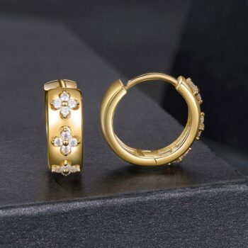 silver earrings - View 2