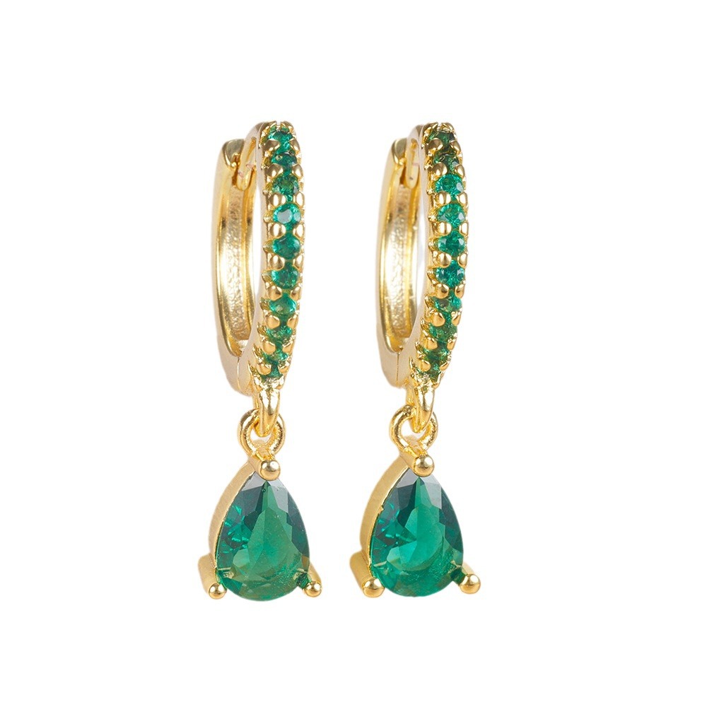 259ed507-21df-4ef5-8698-934cc9b1bf6a Luxurious High-end Diamond-studded Colorful Drop Earrings - View 3