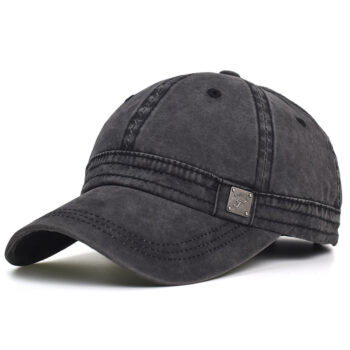 Washed Cotton Retro Soft-top Baseball Cap Trendy Brand - View 1