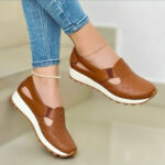 plus size shoes Plus-size Womens Shoes Korean-style Chunky-soled Versatile Slip-on Casual Flats
