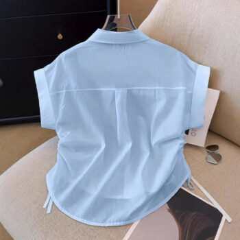 New Stylish Elegant Womens Waist-cinching Shirt For Everyday Commuting - View 2