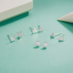 sterling silver stud New Sterling Silver Stud Earringsexquisite High-end Ear Jewelry