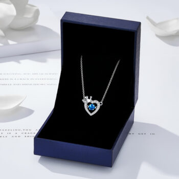 S925 Sterling Silver Dainty Heart Necklace For Women - View 2