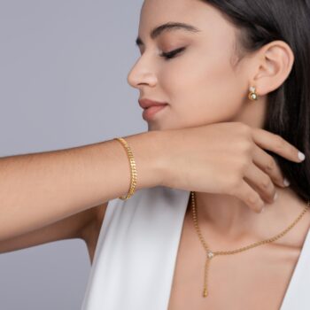 silver bracelet Set With Top-quality Moissanite, This Luxurious And Fashionable Light Luxury Trend Jewelry Silver Bracelet Is