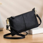 Leather One-shoulder Women's Leather All-match Clutch - View 1