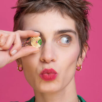 European And American Rotatable Tarot Color Necklace Round Coin - View 1