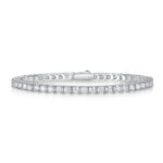 Unparalleled - Set With Top-quality Moissanite, Fashionable And Light Luxury Jewelry Silver Bracelet S925, Silver-plated Plat