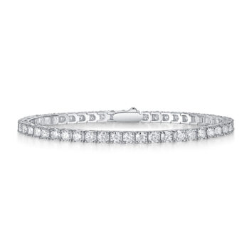 Unparalleled - Set With Top-quality Moissanite, Fashionable And Light Luxury Jewelry Silver Bracelet S925, Silver-plated Plat