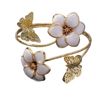 Fashion Flower Butterfly Cold Wind Women's Bangle - View 2