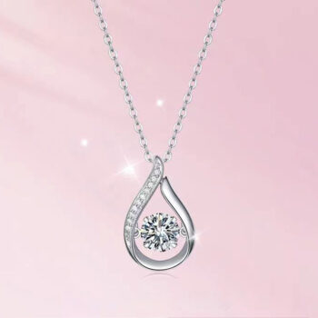 necklace Dynamic Water Drop Shaped Women's Versatile Light Luxury Necklace