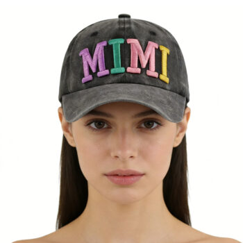 hat fashion 2pcs Funny Mimi Hat For Men Women, Adjustable Embroidered Wash Cotton Baseball Cap