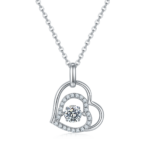 Set With Top-quality Moissanite, This Luxurious And Fashionable Light Luxury Trend Jewelry Necklace Pendant Is Made Of S925 S