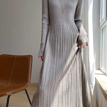 Womens Casual Solid-color Minimalist Dress - View 2