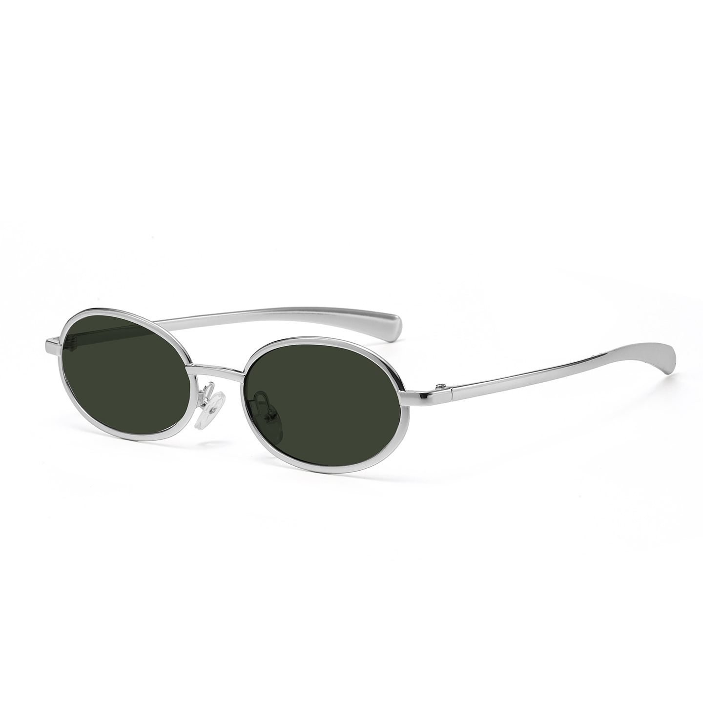 353ad0da-94ee-4c21-a02e-9048fe811bbb Small Rame Oval Sunglasses With UV Protection - View 3