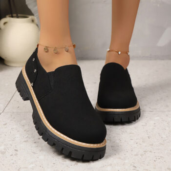 fallwinter slip shoes New Fallwinter Slip-on Casual Shoes With Rivets