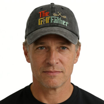 Golf Father Hat For Men, Adjustable Embroidered Wash Cotton Baseball Cap - View 1