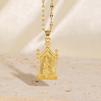 necklace European And American-style Madonna Mary Figurine Necklace
